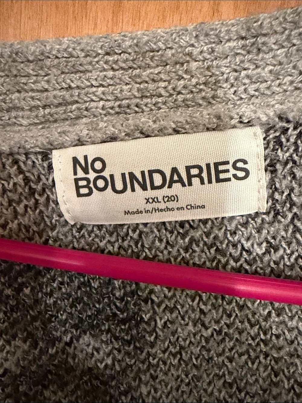 No Boundaries Gray Skull-Print Button-Front Cardigan - Picture 2 of 4